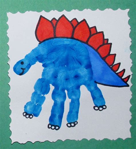 Handprint Dinosaur Template